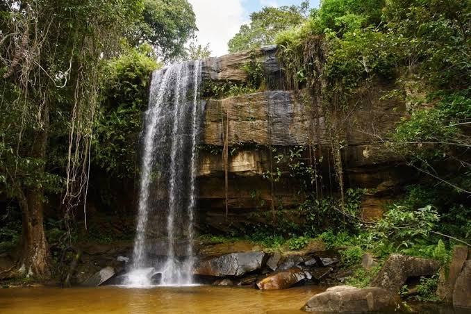 Waterfall in Shimba Hills